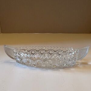 Elegant Cut Glass Dish
